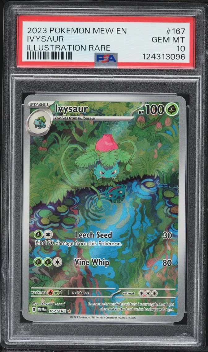 2023 #167 Ivysaur PSA 10 Mew EN-151 Pokemon