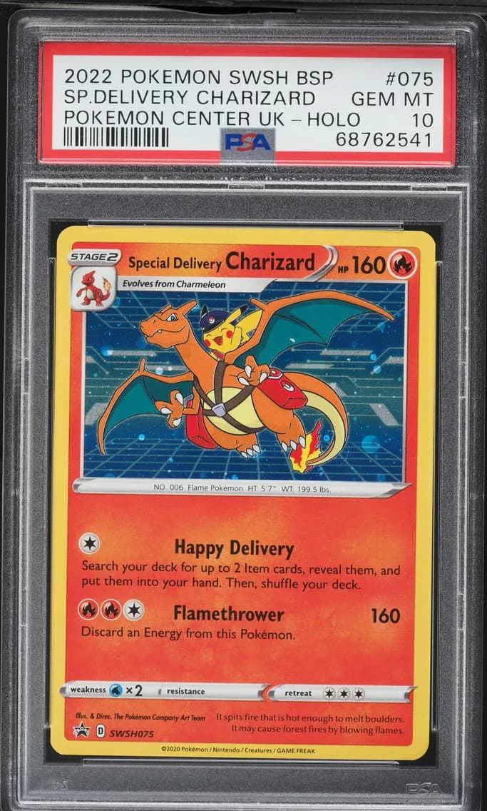 2022 #075 Special Delivery Charizard-Holo PSA 10 Swsh Black Star Promo Pokemon