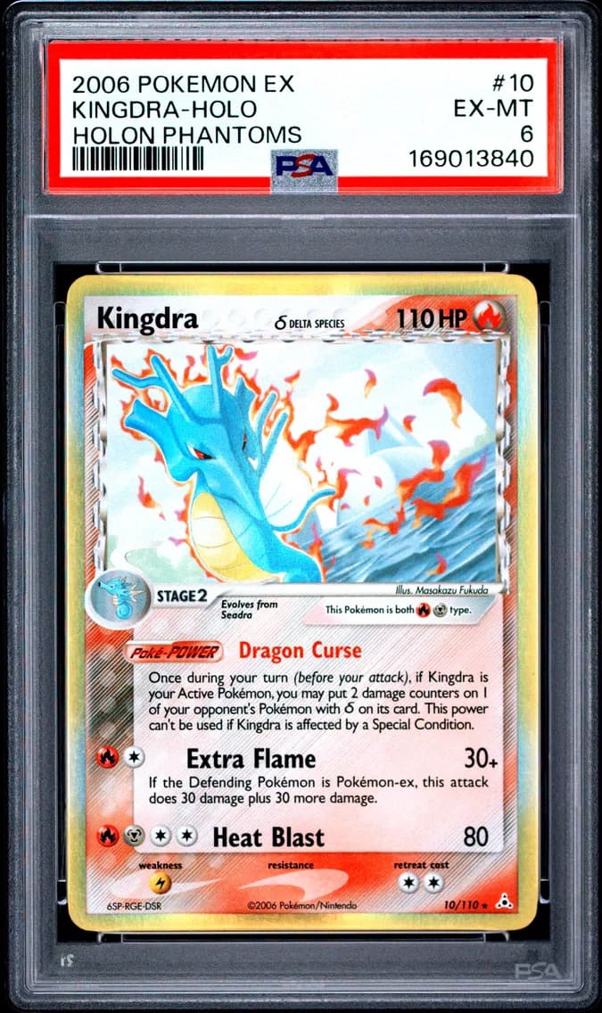 2006 #10 Kingdra-Holo PSA 6 EX Holon Phantoms