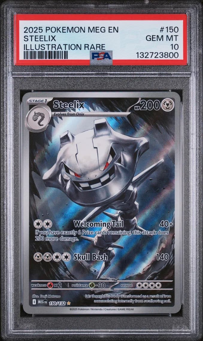 2025 #150 Steelix PSA 10 Meg EN-Mega Evolution