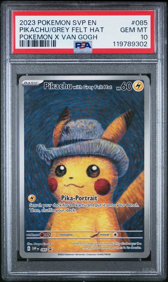 2023 #085 Pikachu With Grey Felt Hat PSA 10 Svp EN-SV Black Star Promo Pokemon
