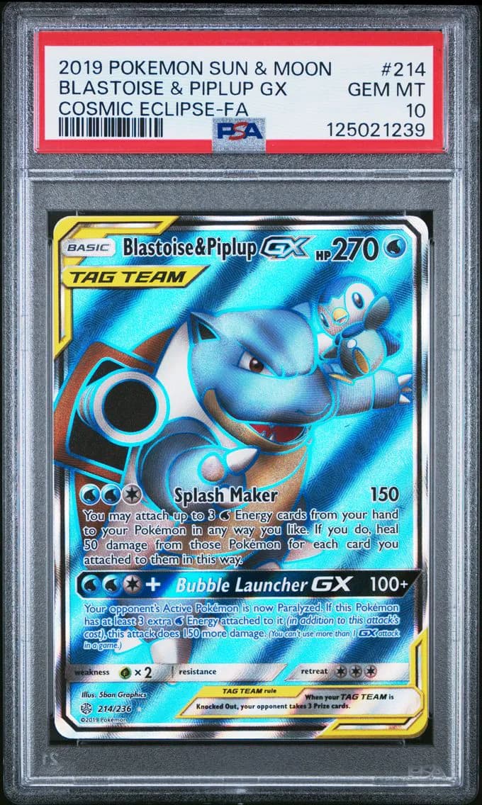 Blastoise & Piplup-GX slab