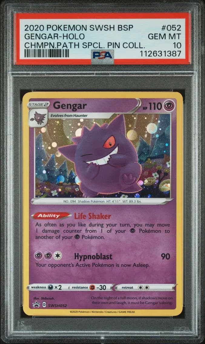 2020 #052 Gengar-Holo PSA 10 Swsh Black Star Promo