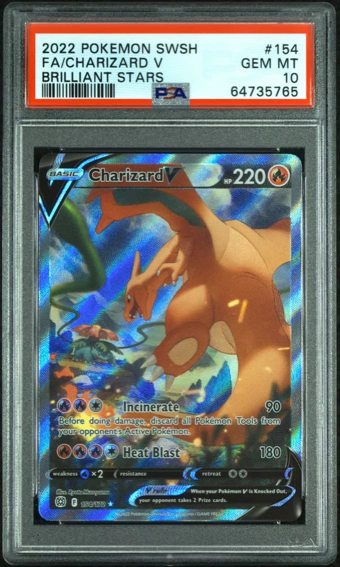 Charizard V slab