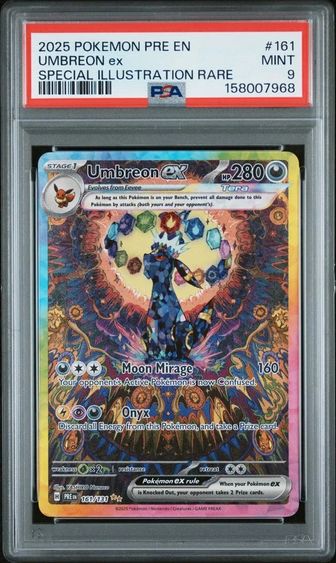2025 #161 Umbreon EX PSA 9 Pre EN-Prismatic Evolutions
