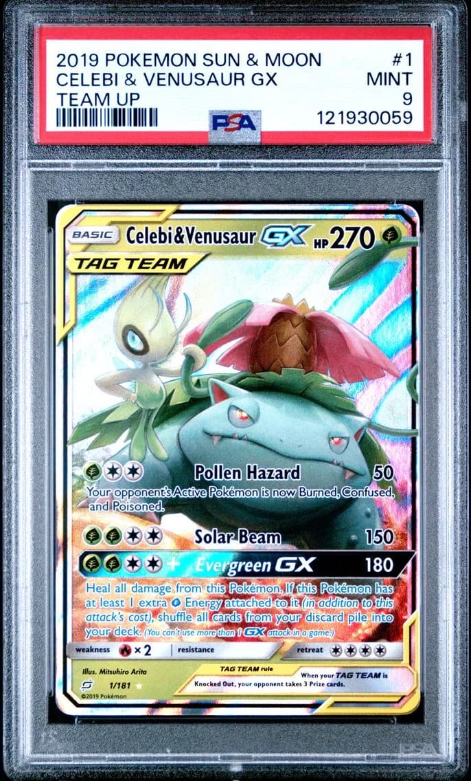 Celebi & Venusaur-GX slab
