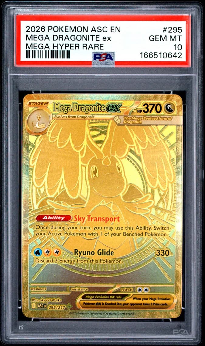 2026 #295 Mega Dragonite EX PSA 10 Asc EN-Ascended Heroes