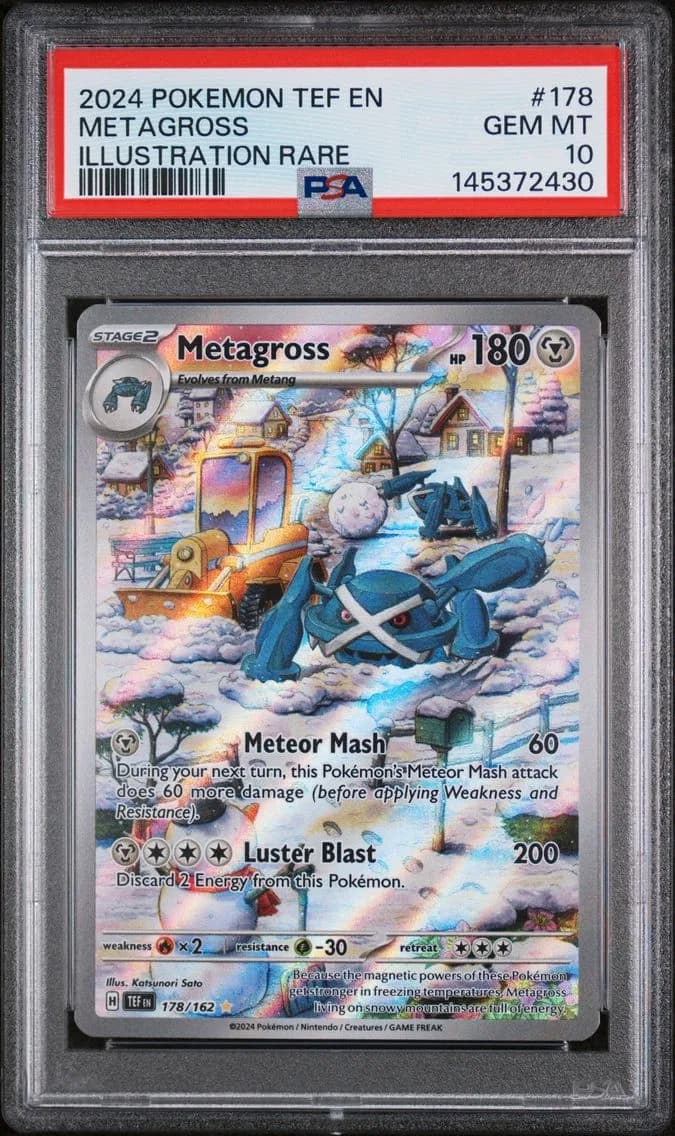 2024 #178 Metagross PSA 10 Tef EN-Temporal Forces