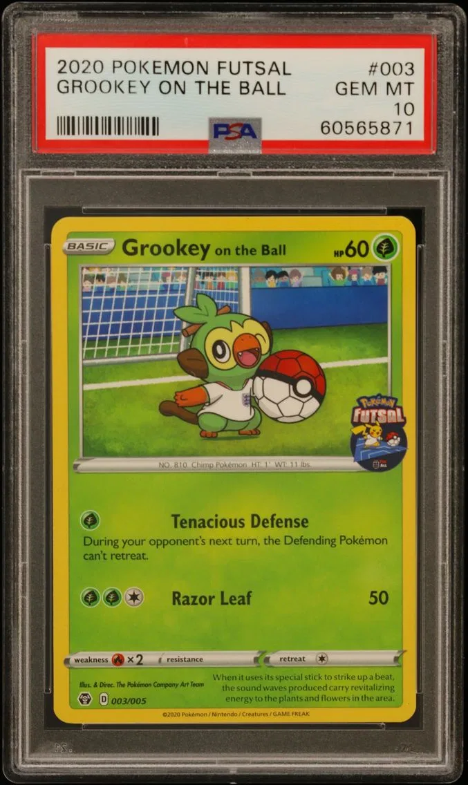 2020 #003 Grookey on the Ball PSA 10 Futsal