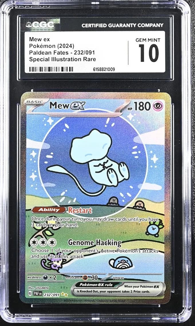 2024 #232 Mew ex CGC 10 Paldean Fates - PAF EN - English