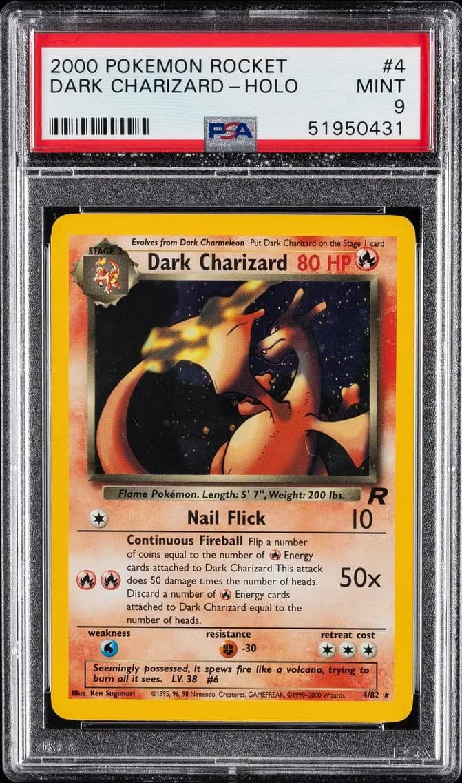 Dark Charizard slab