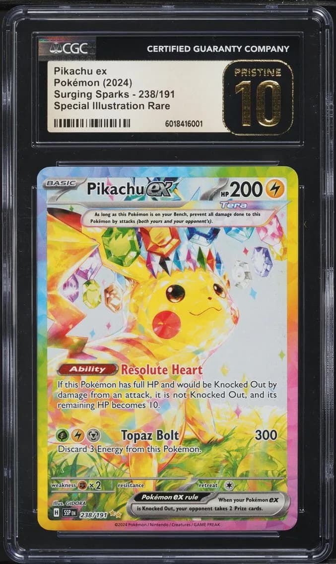 Pikachu ex slab