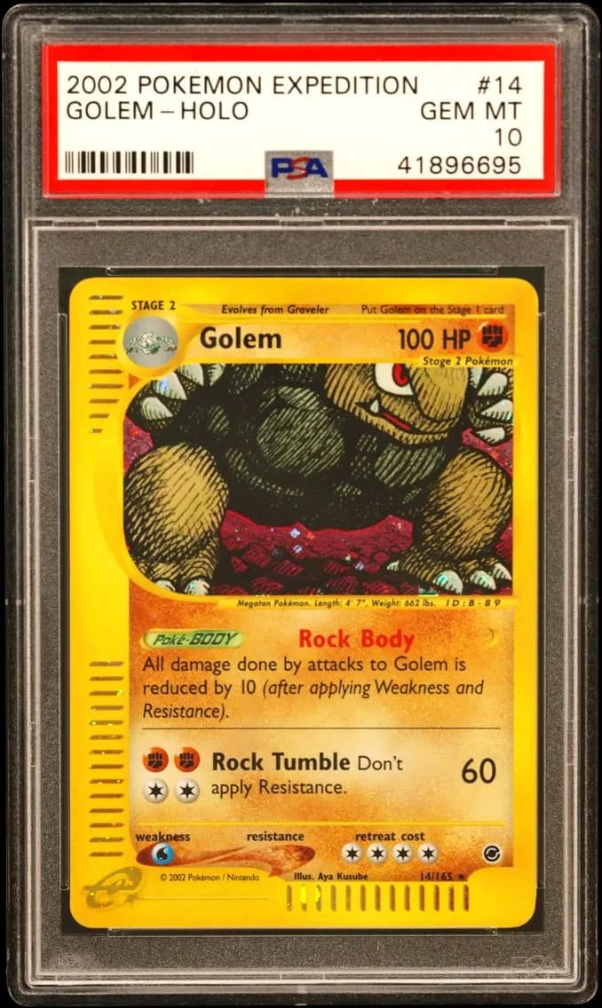 2002 #14 Golem-Holo PSA 10 Expedition