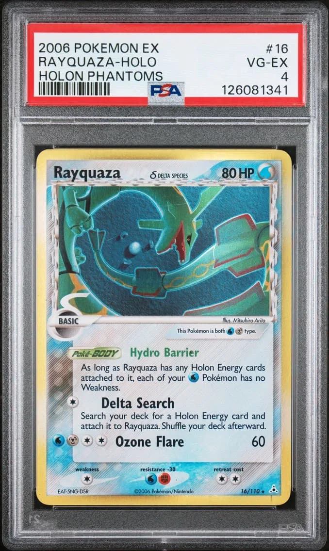 2006 #16 Rayquaza-Holo PSA 4 EX Holon Phantoms Pokemon