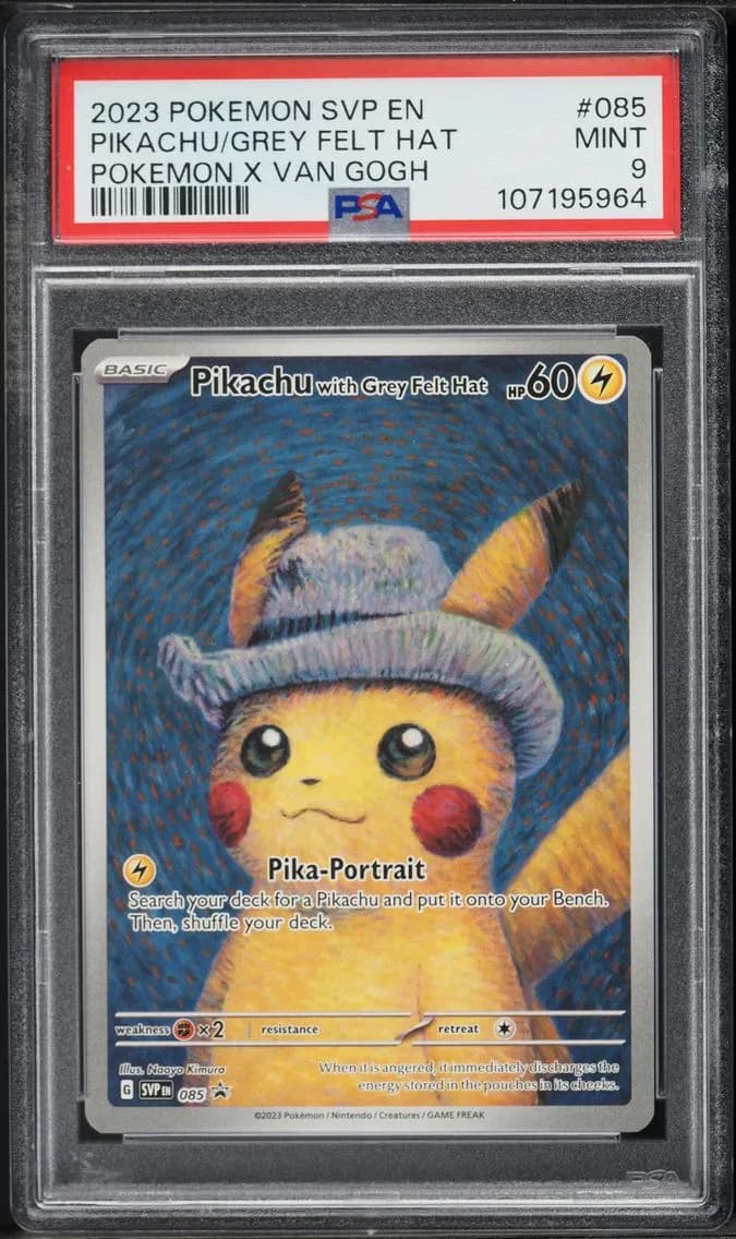 2023 #085 Pikachu With Grey Felt Hat PSA 9 Svp EN-SV Black Star Promo Pokemon