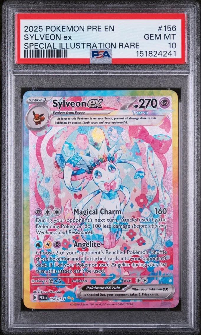 2025 #156 Sylveon EX PSA 10 Pre EN-Prismatic Evolutions