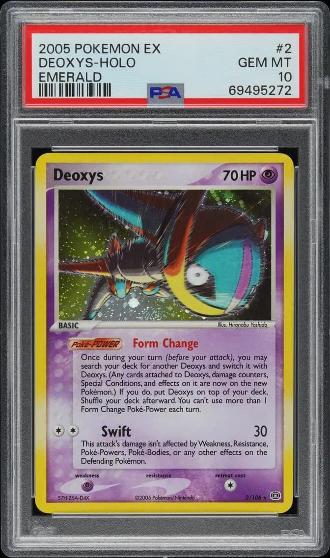 2005 #2 Deoxys-Holo PSA 10 EX Emerald
