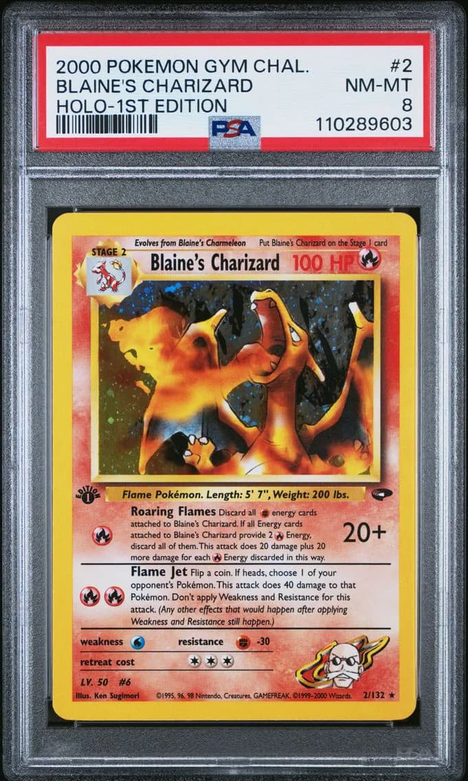 Blaine's Charizard slab