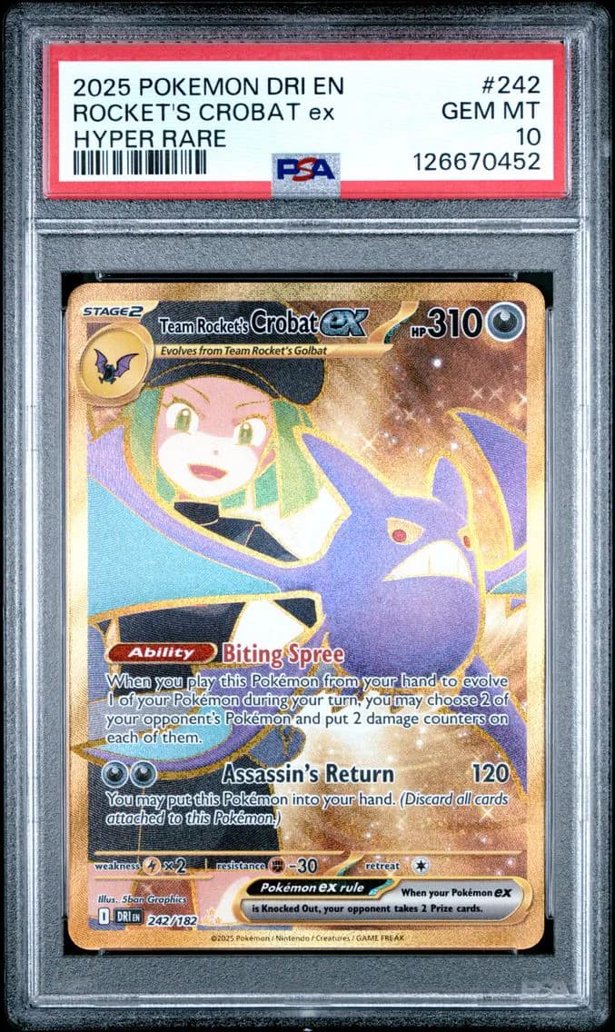 Team Rocket's Crobat ex slab