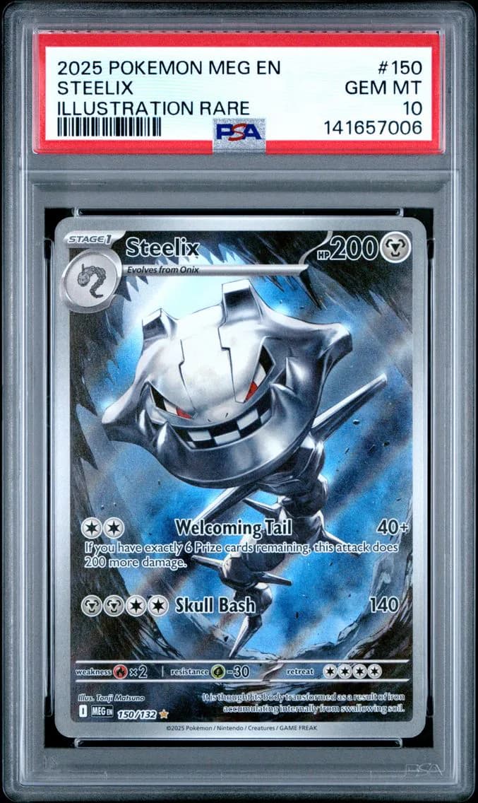 2025 #150 Steelix PSA 10 Meg EN-Mega Evolution