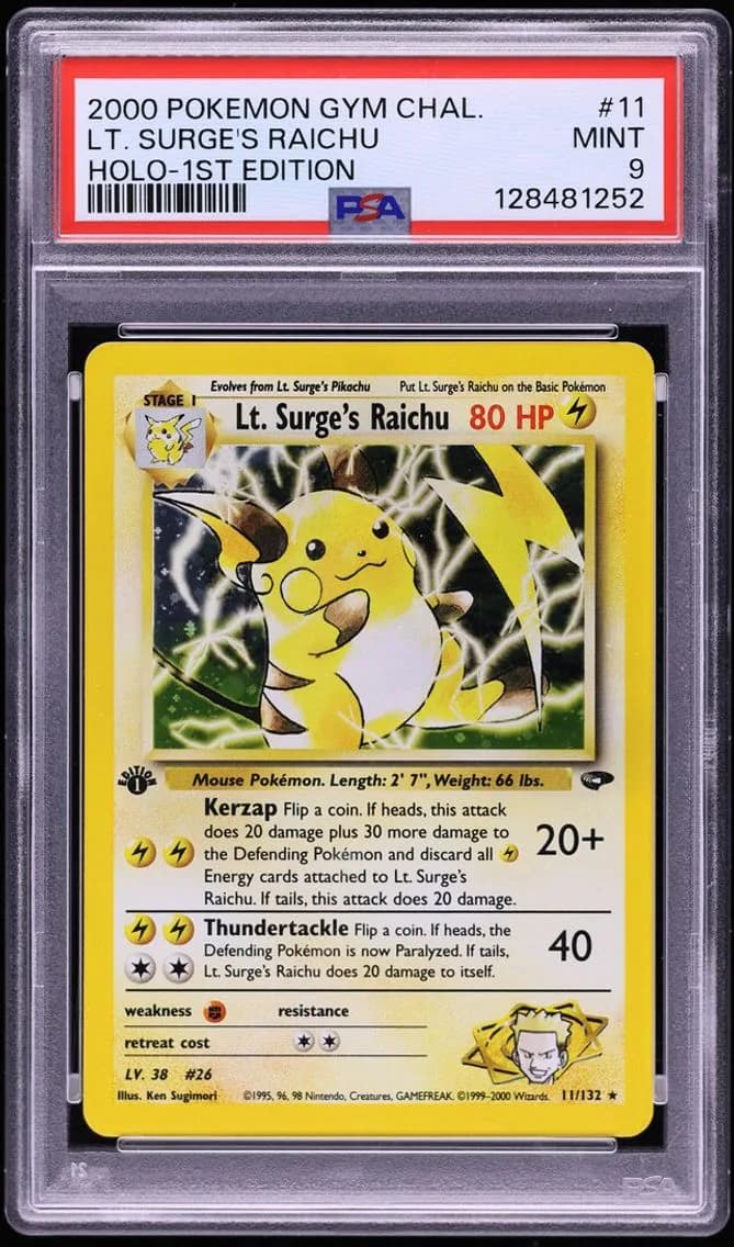 Lt. Surge's Raichu slab