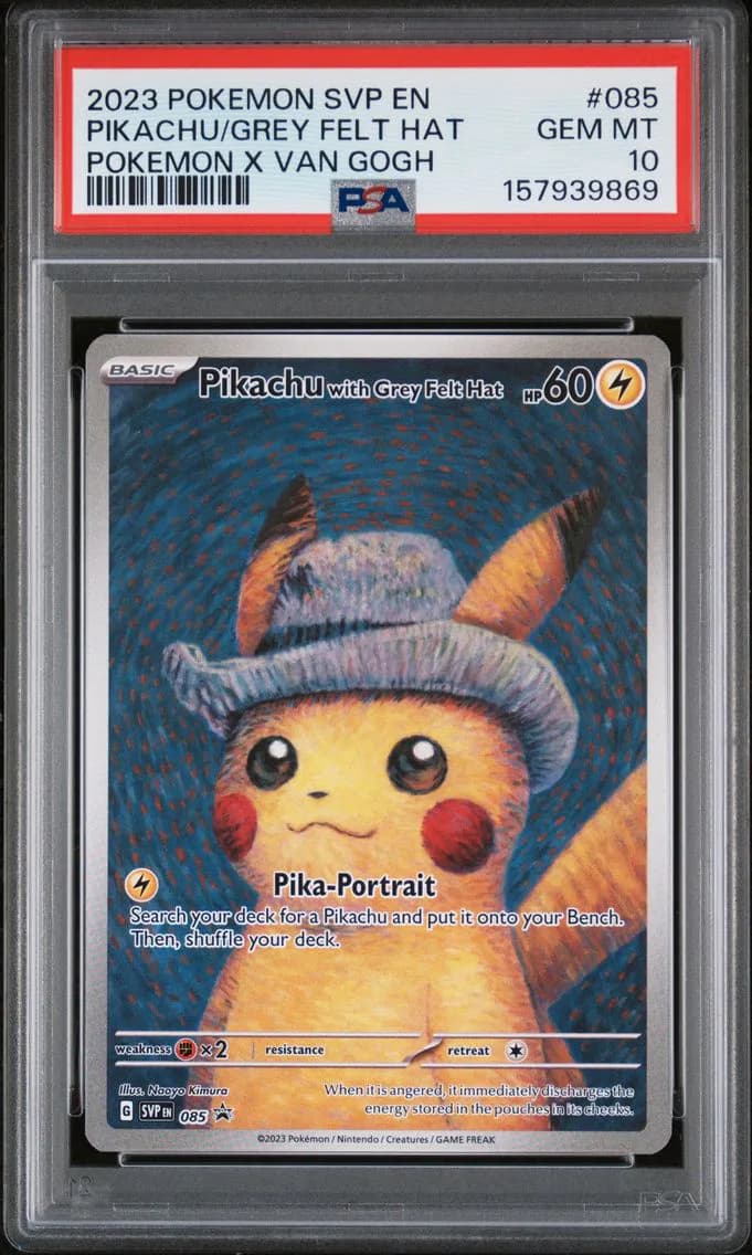 2023 #085 Pikachu With Grey Felt Hat PSA 10 Svp EN-SV Black Star Promo