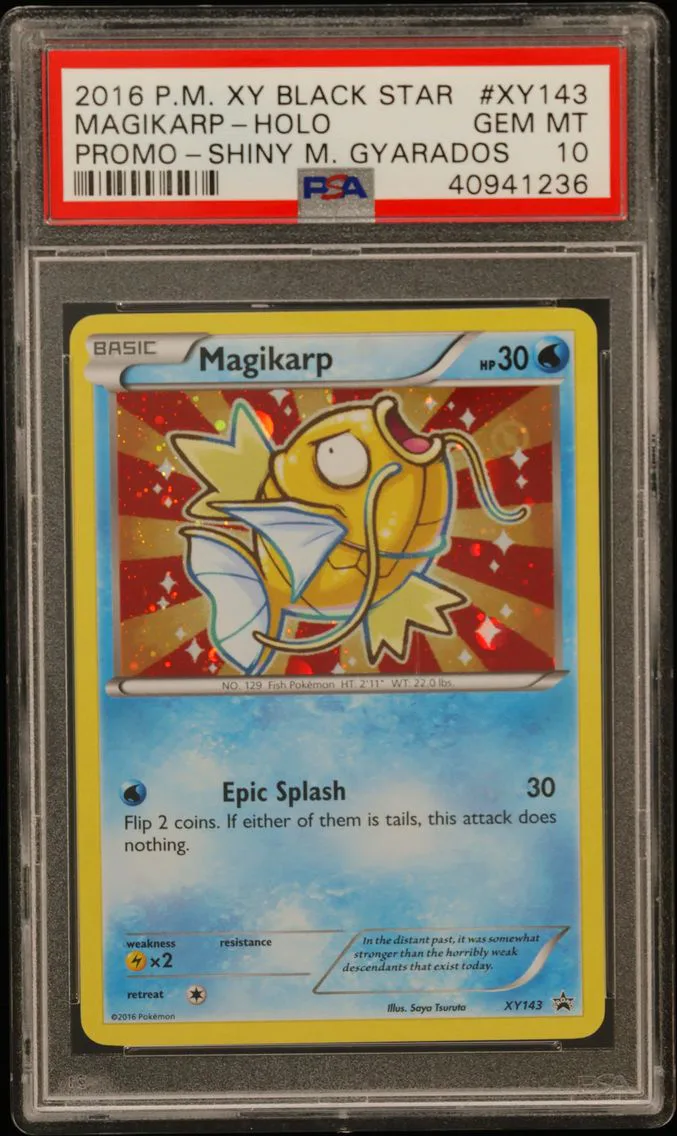 2016 #XY143 Magikarp-Holo PSA 10 XY Black Star Promo