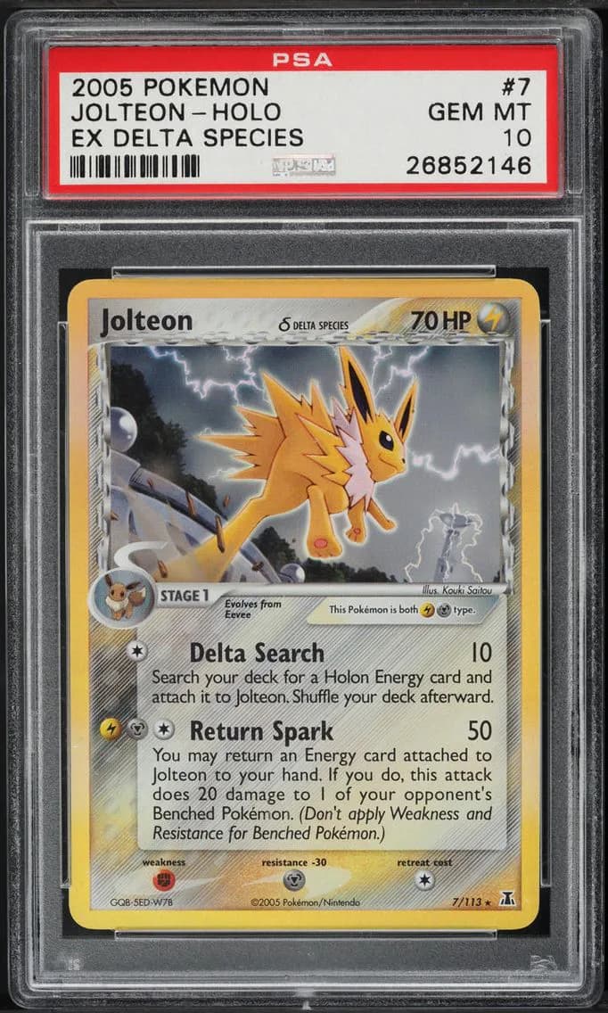 2005 Pokemon EX Delta Species Holo Jolteon #7 PSA 10 GEM MINT