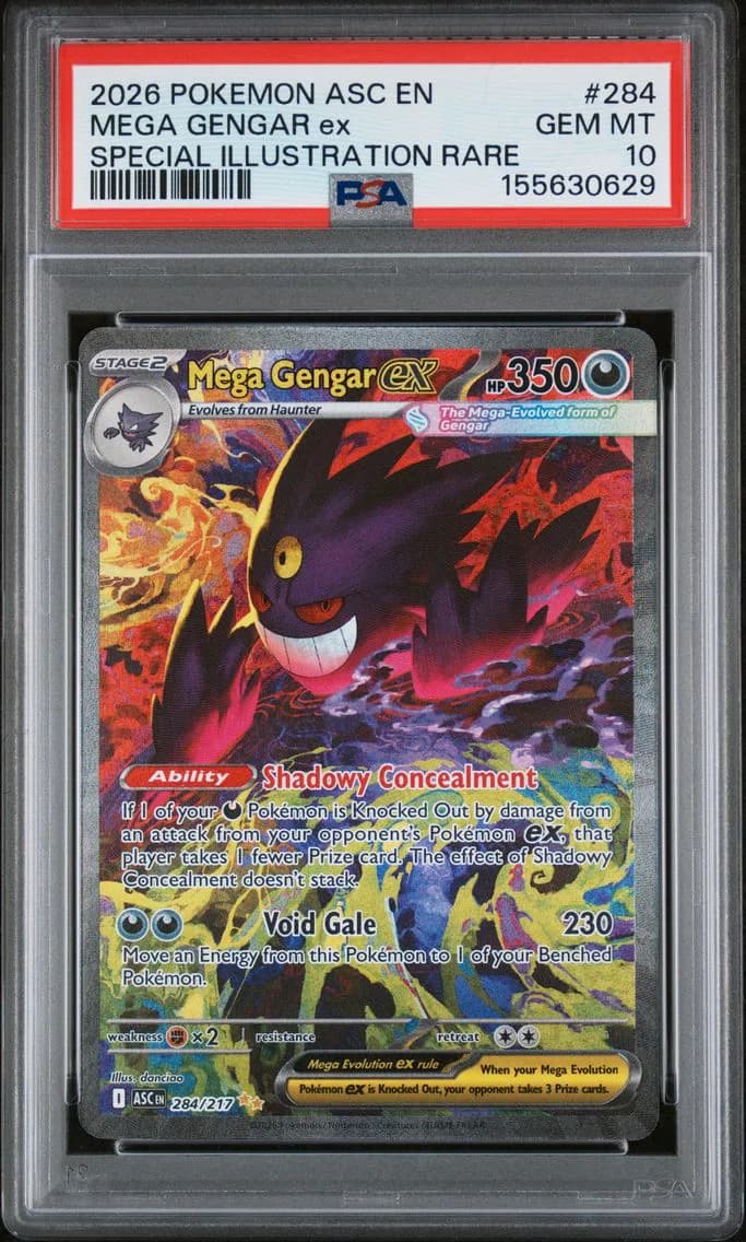2026 #284 Mega Gengar EX PSA 10 Asc EN-Ascended Heroes