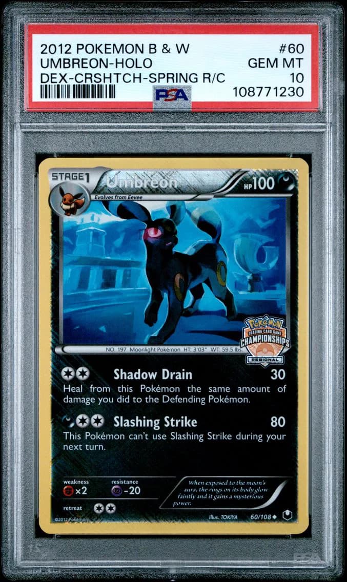 2012 #60 Umbreon-Holo PSA 10 Black & White Dark Explorers Pokemon