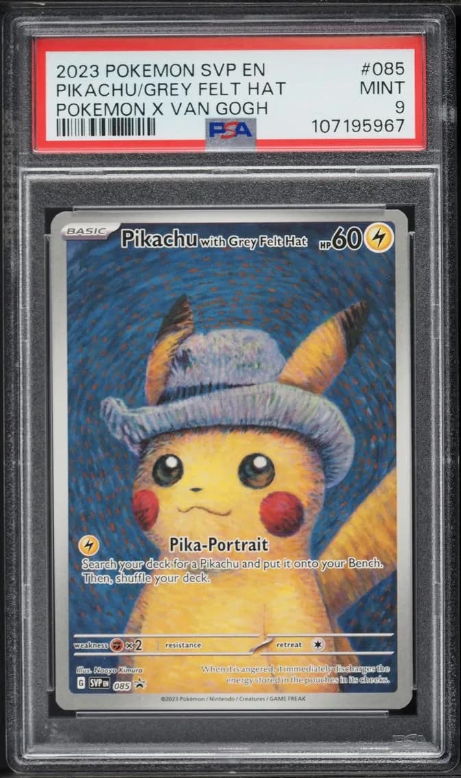 2023 #085 Pikachu With Grey Felt Hat PSA 9 Svp EN-SV Black Star Promo Pokemon