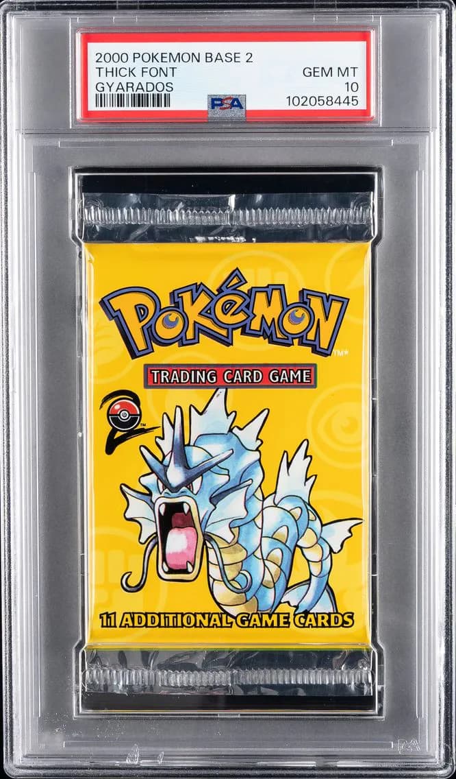 2000 #NA Base Set 2 Pack Gyarados Thick Font PSA 10 Pokemon