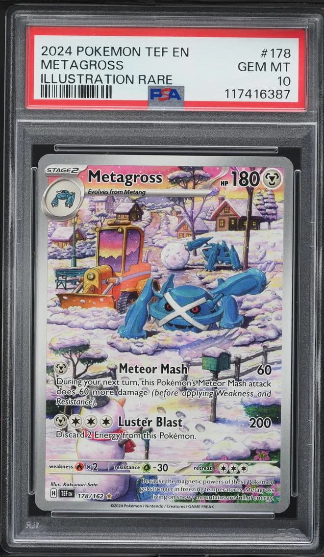 2024 #178 Metagross PSA 10 Tef EN-Temporal Forces Pokemon