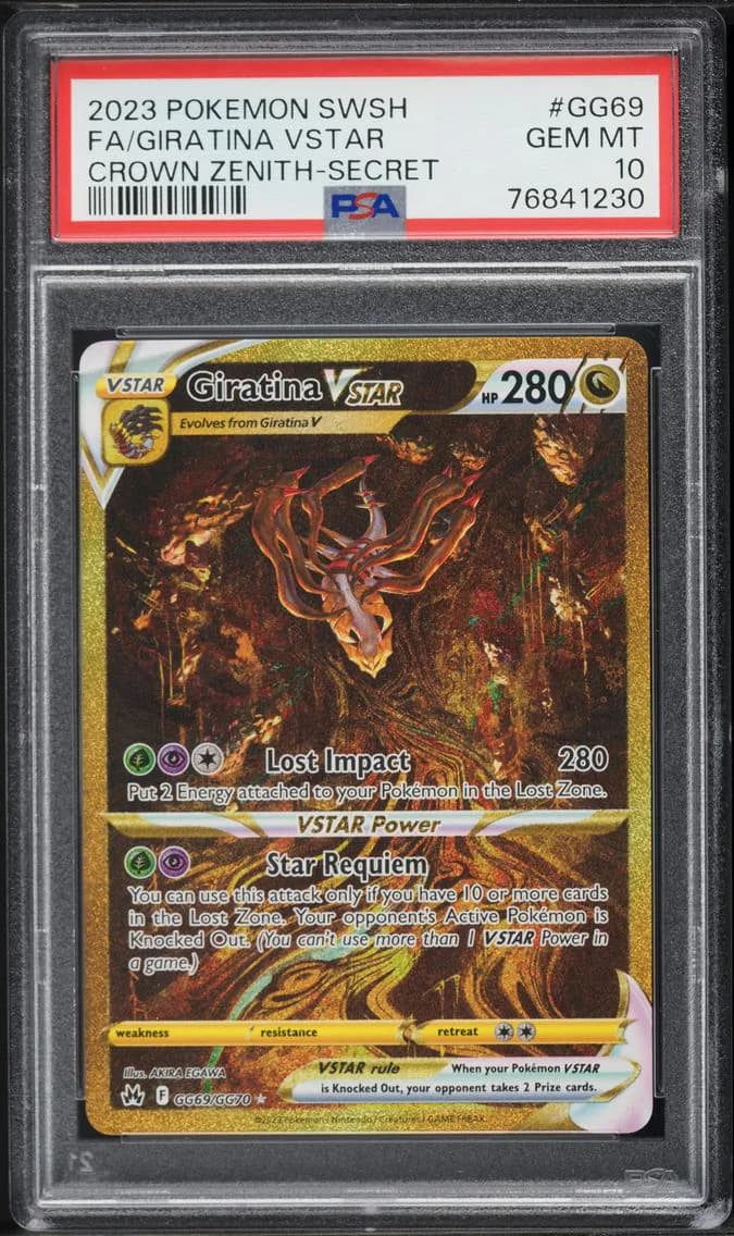 2023 #GG69 Full Art/Giratina Vstar PSA 10 Sword and Shield Crown Zenith Pokemon