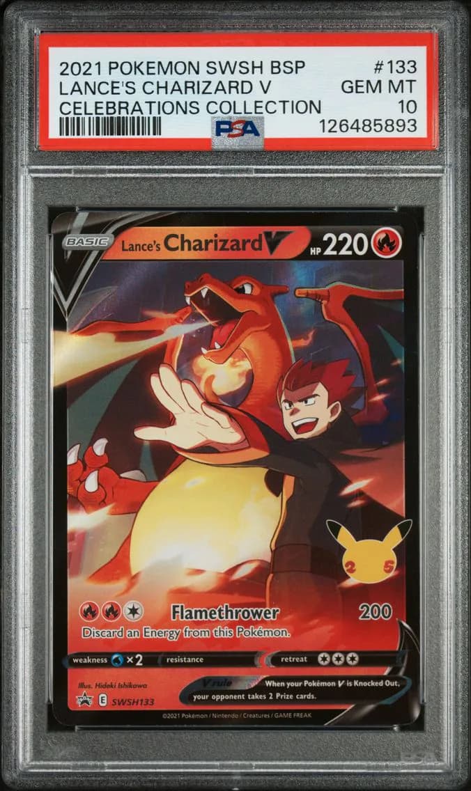 Lance's Charizard V slab