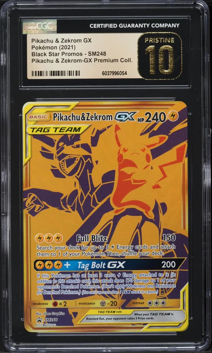 Pikachu & Zekrom-GX slab