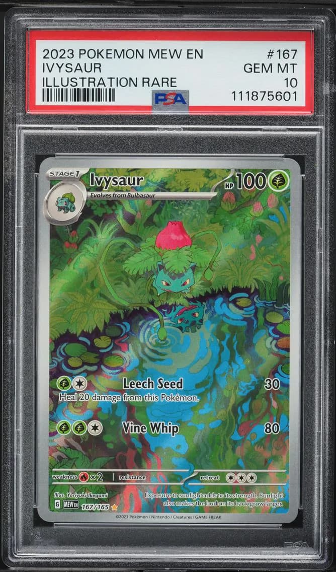 2023 #167 Ivysaur PSA 10 Mew EN-151 Pokemon