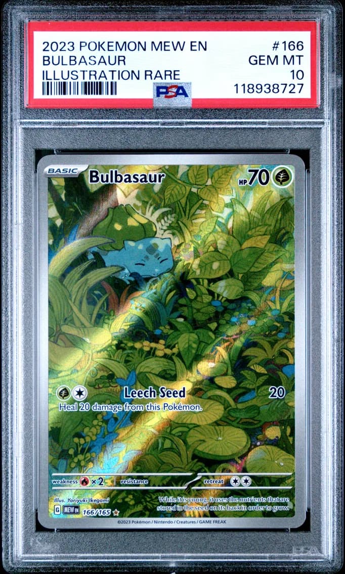2023 #166 Bulbasaur PSA 10 Mew EN-151