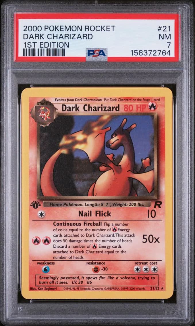 Dark Charizard slab