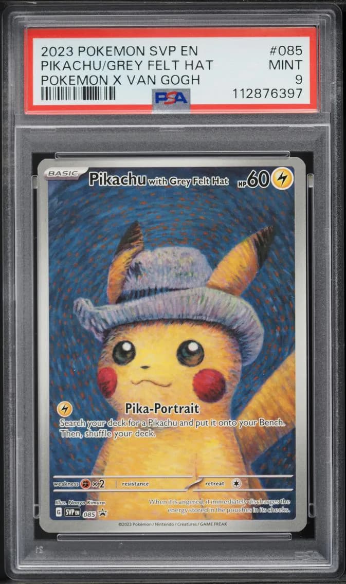 2023 #085 Pikachu With Grey Felt Hat PSA 9 Svp EN-SV Black Star Promo Pokemon