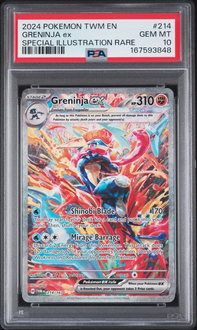 2024 #214 Greninja EX PSA 10 Twm EN-Twilight Masquerade