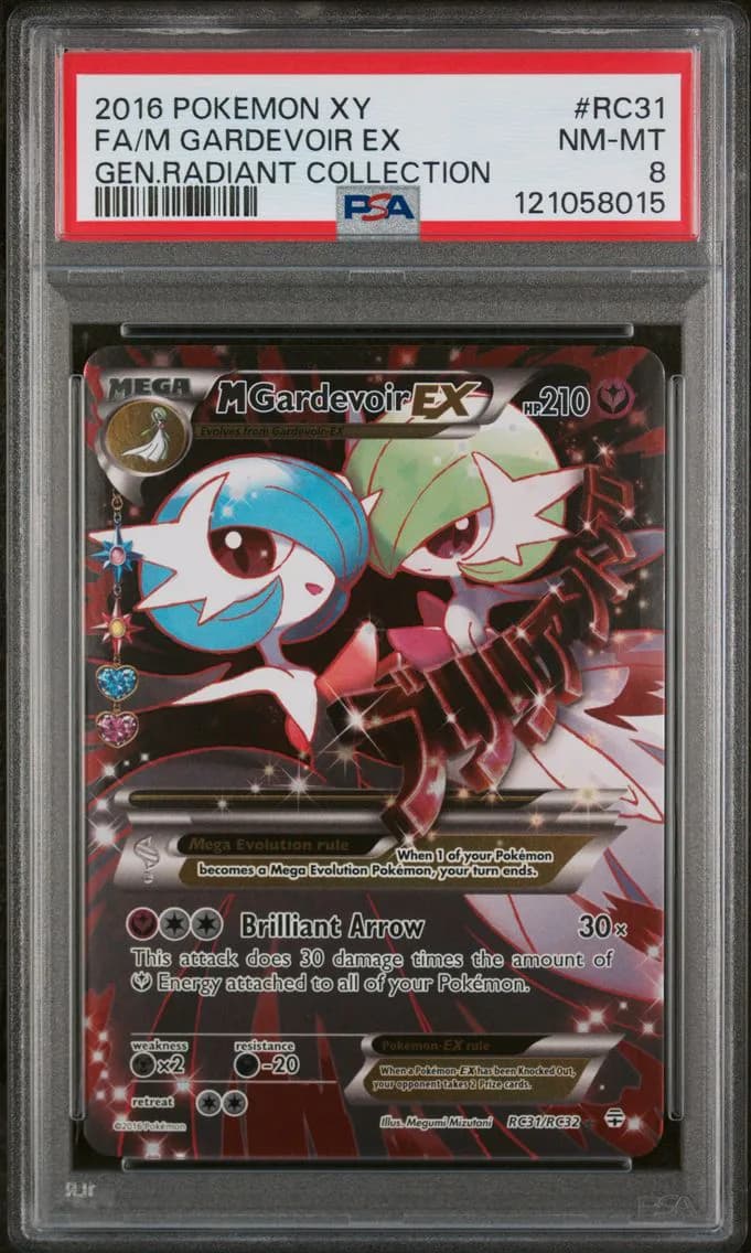 2016 #RC31 Full Art/M Gardevoir EX PSA 8 XY Generations Radiant Collection Pokemon