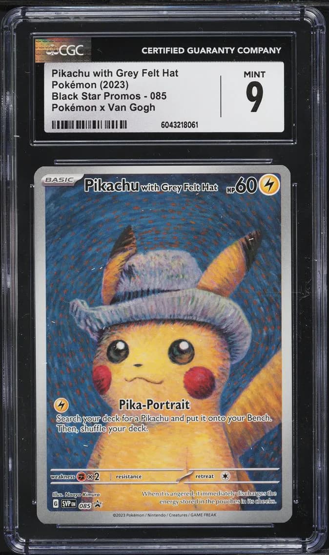 Pikachu with Grey Felt Hat slab