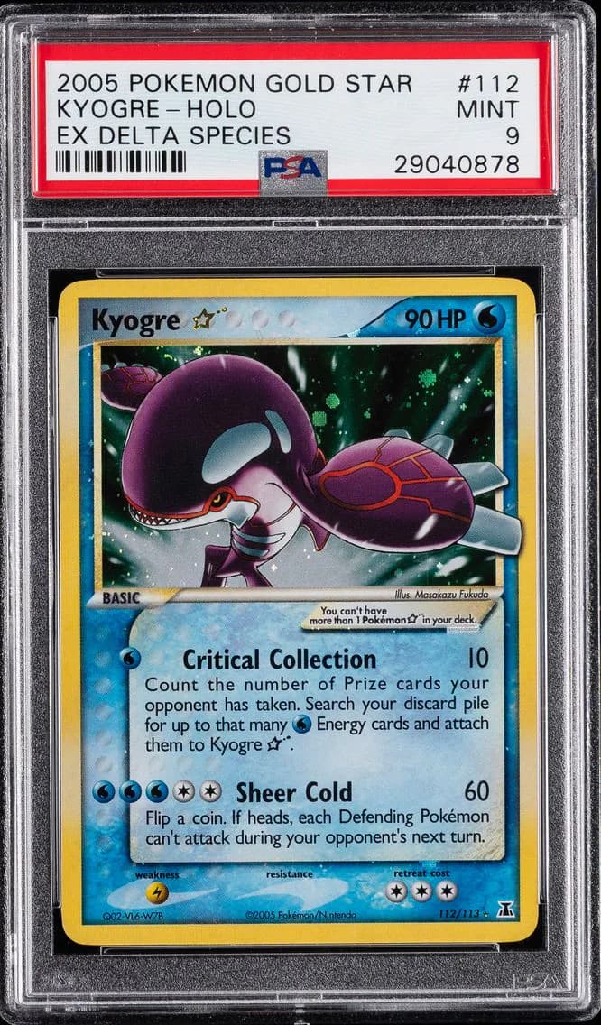 2005 #112 Kyogre-Holo PSA 9 EX Delta Species Pokemon