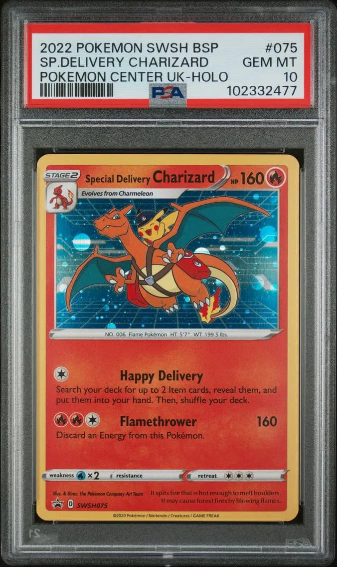Special Delivery Charizard slab