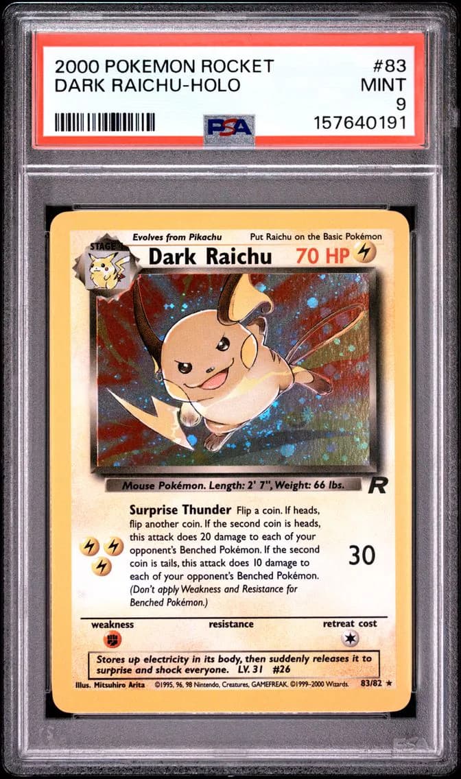Dark Raichu slab