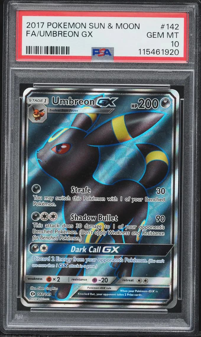 Umbreon-GX slab