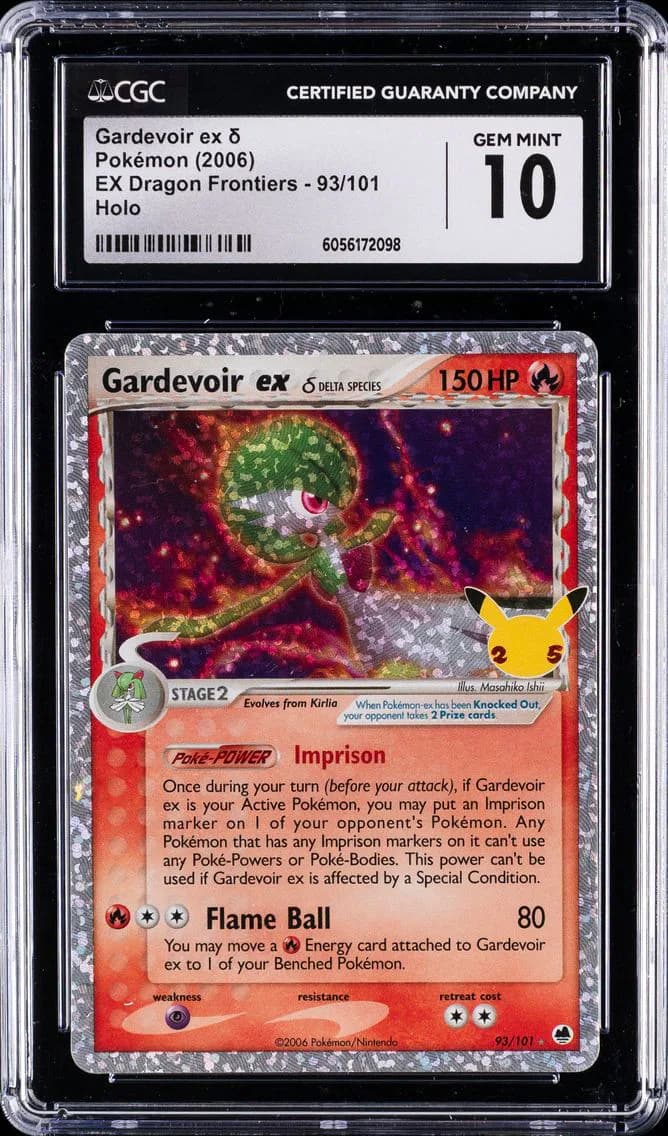 2006 #93 Gardevoir ex CGC 10 EX Dragon Frontiers - English Pokemon