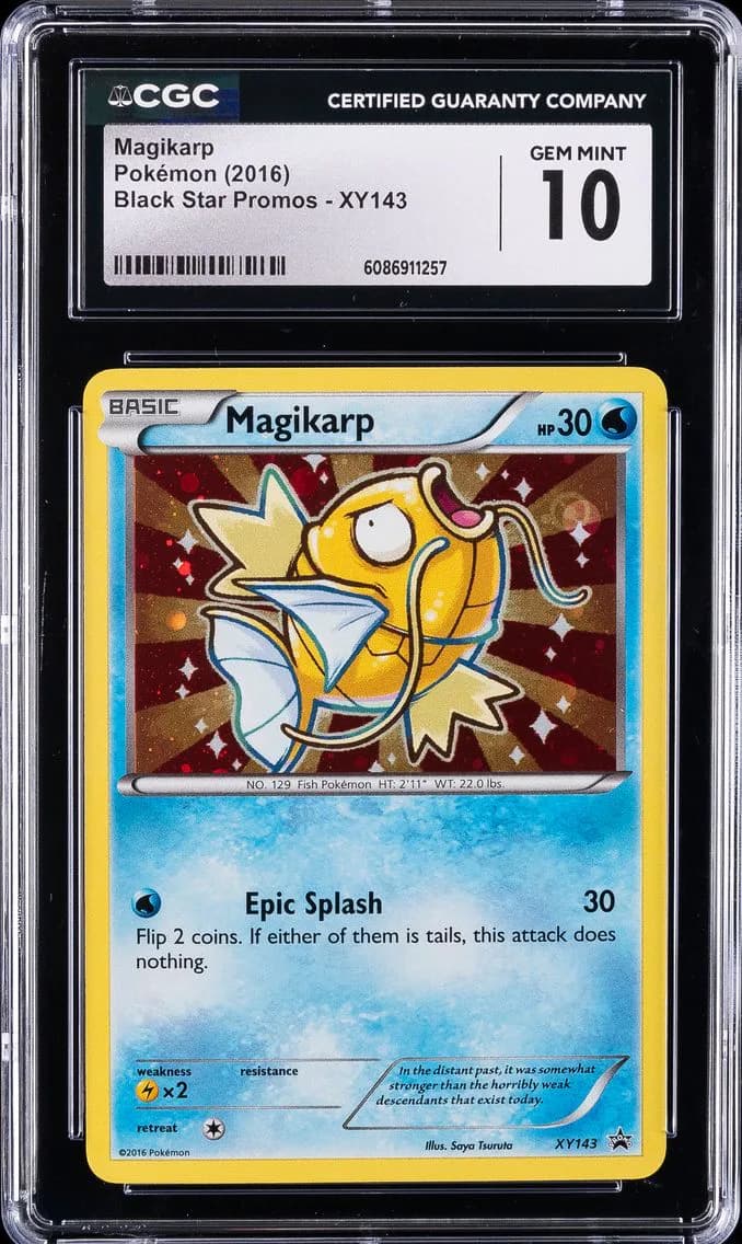 2016 #XY143 Magikarp-Holo CGC 10 XY Black Star Promo Pokemon