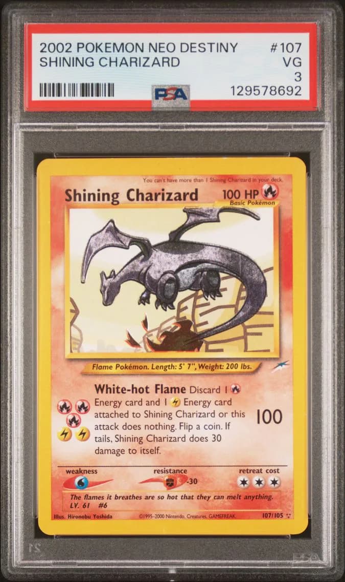 Shining Charizard slab